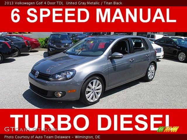 2013 Volkswagen Golf 4 Door TDI in United Gray Metallic