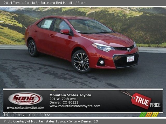 2014 Toyota Corolla S in Barcelona Red Metallic