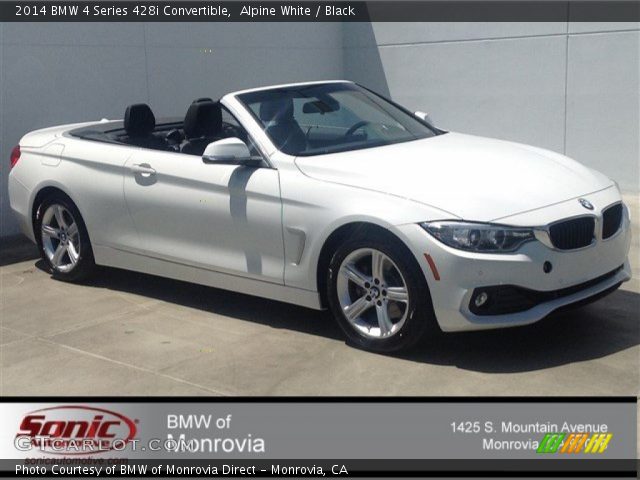 2014 BMW 4 Series 428i Convertible in Alpine White