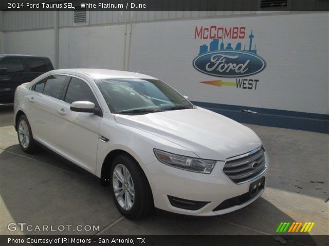 2014 Ford Taurus SEL in White Platinum