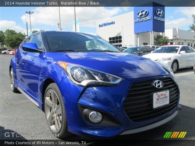2014 Hyundai Veloster Turbo in Marathon Blue