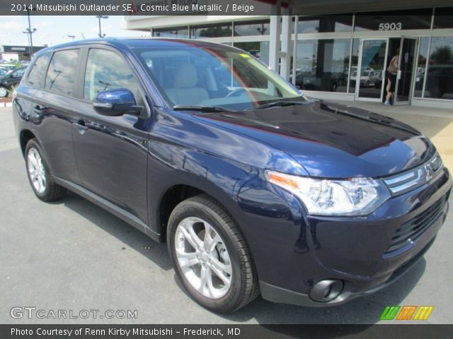 2014 Mitsubishi Outlander SE in Cosmic Blue Metallic