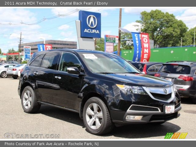 2011 Acura MDX Technology in Crystal Black Pearl