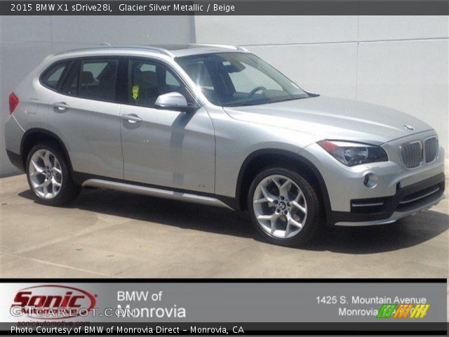 2015 BMW X1 sDrive28i in Glacier Silver Metallic