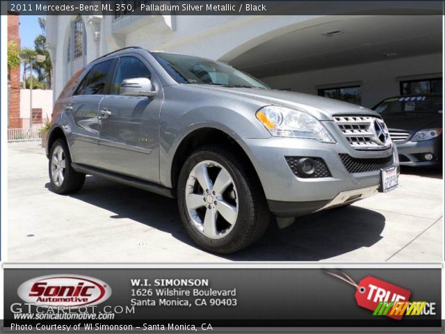 2011 Mercedes-Benz ML 350 in Palladium Silver Metallic