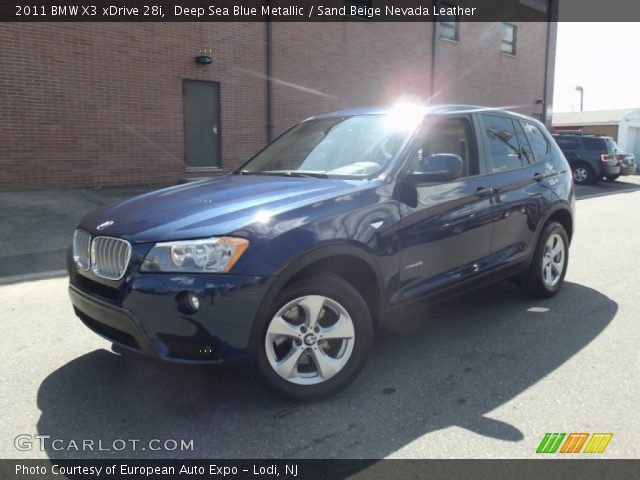 2011 BMW X3 xDrive 28i in Deep Sea Blue Metallic
