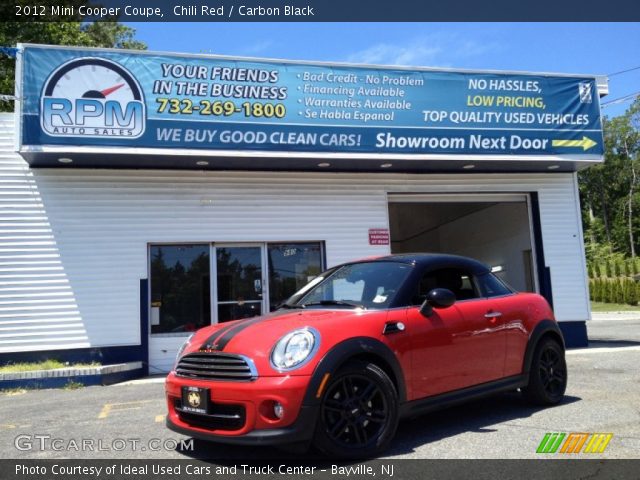 2012 Mini Cooper Coupe in Chili Red