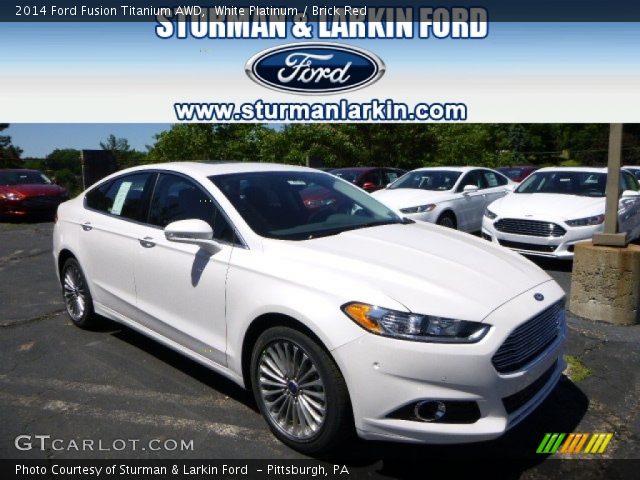 2014 Ford Fusion Titanium AWD in White Platinum