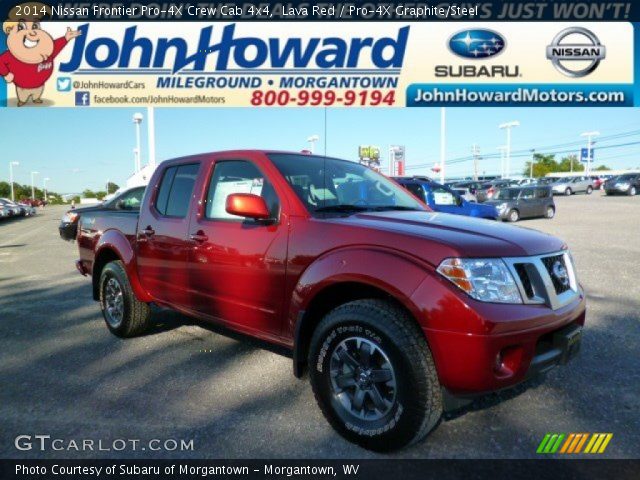 2014 Nissan Frontier Pro-4X Crew Cab 4x4 in Lava Red