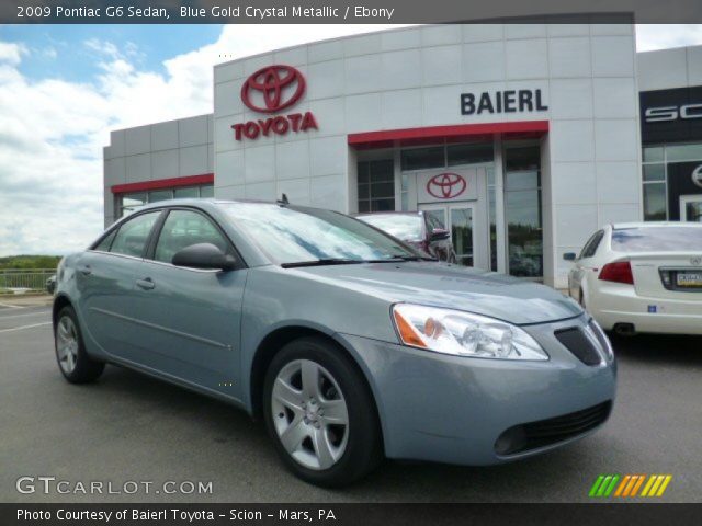 2009 Pontiac G6 Sedan in Blue Gold Crystal Metallic