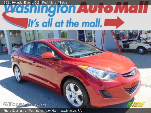 2011 Hyundai Elantra GLS in Red Allure