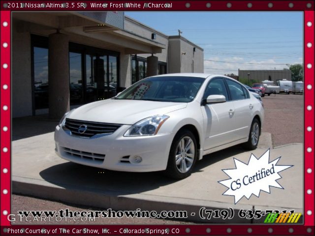 2011 Nissan Altima 3.5 SR in Winter Frost White