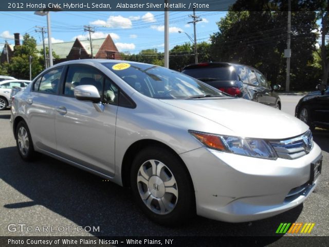 2012 Honda Civic Hybrid-L Sedan in Alabaster Silver Metallic
