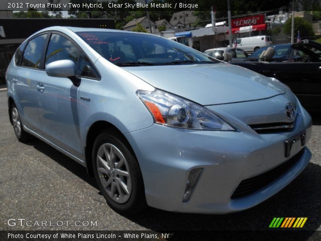 2012 Toyota Prius v Two Hybrid in Clear Sky Blue Metallic