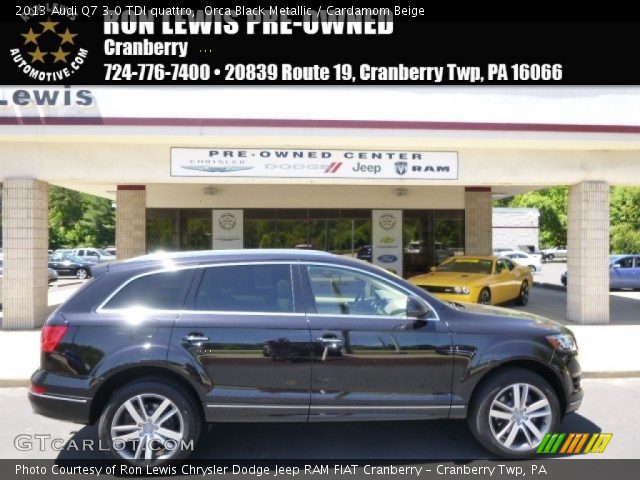 2013 Audi Q7 3.0 TDI quattro in Orca Black Metallic