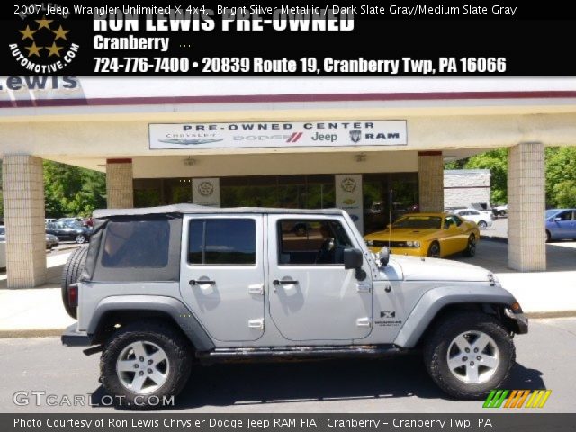 2007 Jeep Wrangler Unlimited X 4x4 in Bright Silver Metallic