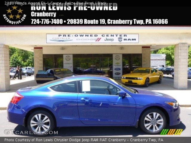 2010 Honda Accord EX-L Coupe in Belize Blue Pearl