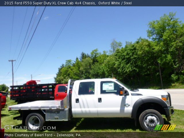 2015 Ford F550 Super Duty XL Crew Cab 4x4 Chassis in Oxford White