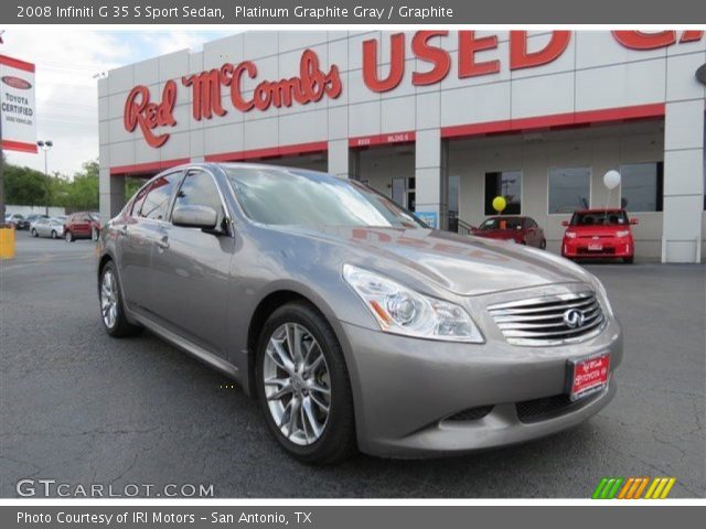 2008 Infiniti G 35 S Sport Sedan in Platinum Graphite Gray