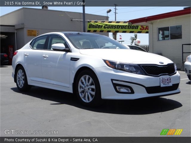 2015 Kia Optima EX in Snow White Pearl