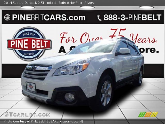 2014 Subaru Outback 2.5i Limited in Satin White Pearl
