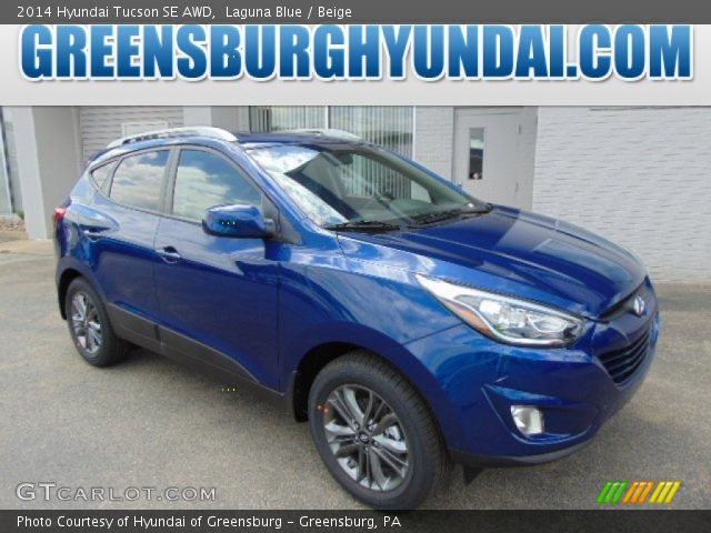 2014 Hyundai Tucson SE AWD in Laguna Blue