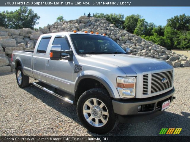 2008 Ford F250 Super Duty Lariat Crew Cab 4x4 in Silver Metallic