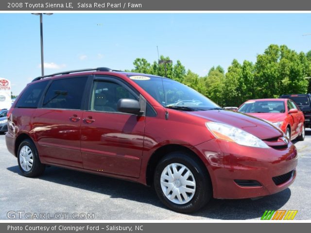 2008 Toyota Sienna LE in Salsa Red Pearl