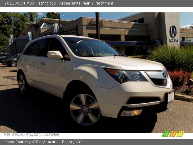 2011 Acura MDX Technology in Aspen White Pearl