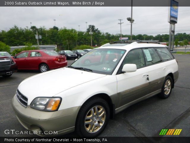 2000 Subaru Outback Limited Wagon in White Birch
