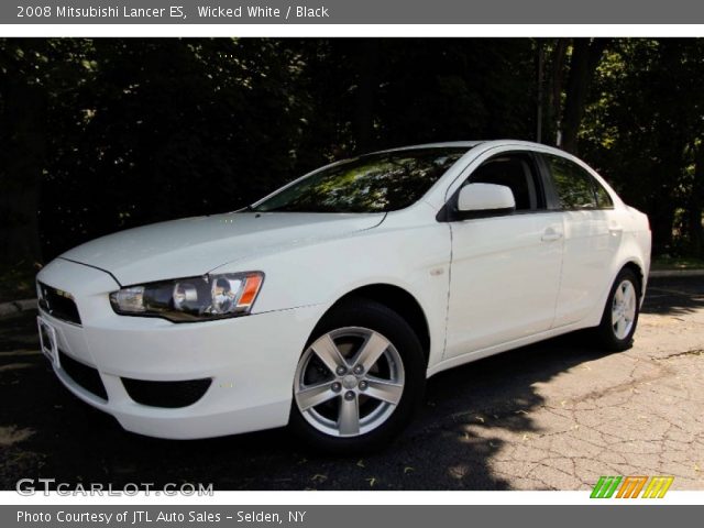 2008 Mitsubishi Lancer ES in Wicked White