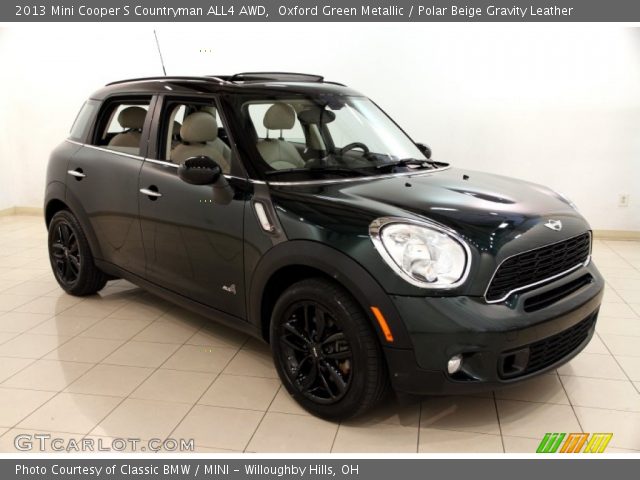 2013 Mini Cooper S Countryman ALL4 AWD in Oxford Green Metallic