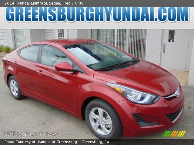 2014 Hyundai Elantra SE Sedan in Red