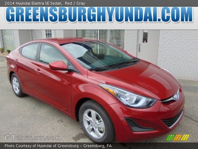 2014 Hyundai Elantra SE Sedan in Red