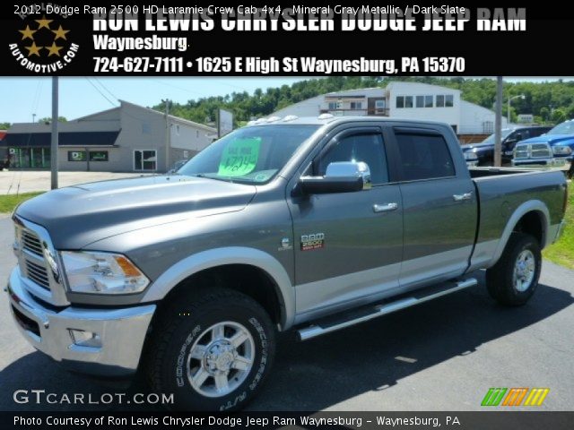 2012 Dodge Ram 2500 HD Laramie Crew Cab 4x4 in Mineral Gray Metallic