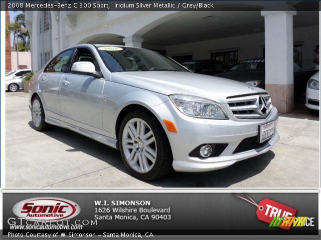 2008 Mercedes-Benz C 300 Sport in Iridium Silver Metallic
