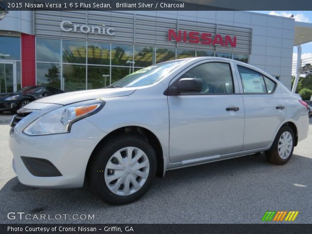 2015 Nissan Versa 1.6 S Plus Sedan in Brilliant Silver