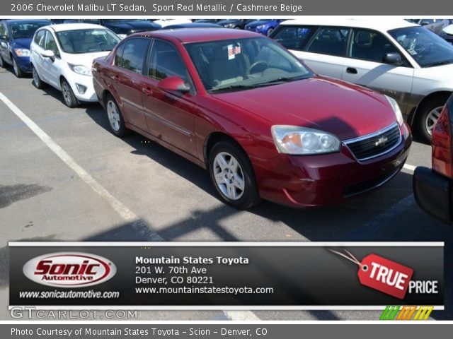 2006 Chevrolet Malibu LT Sedan in Sport Red Metallic