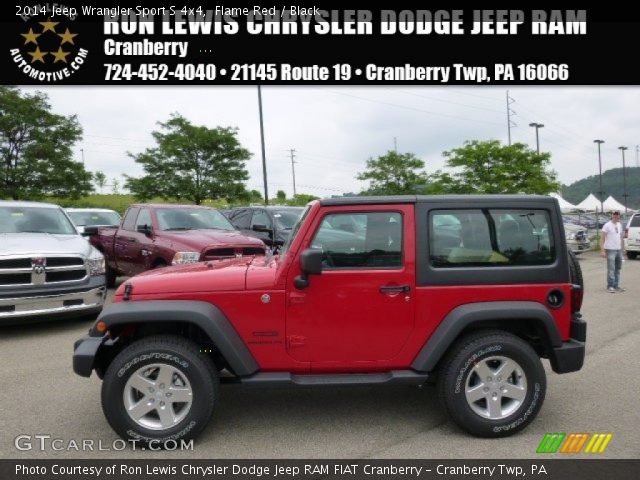 2014 Jeep Wrangler Sport S 4x4 in Flame Red