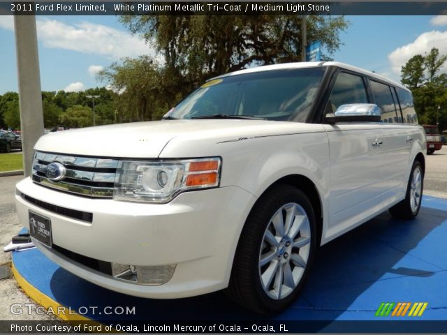 2011 Ford Flex Limited in White Platinum Metallic Tri-Coat