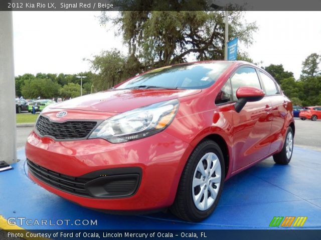 2012 Kia Rio LX in Signal Red