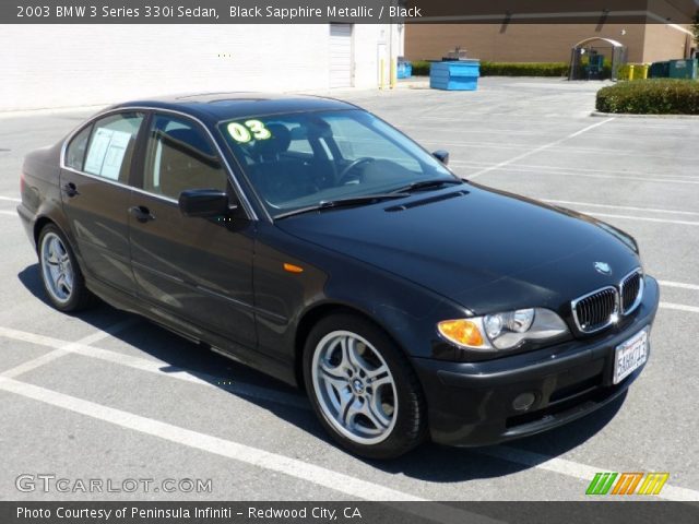 2003 BMW 3 Series 330i Sedan in Black Sapphire Metallic