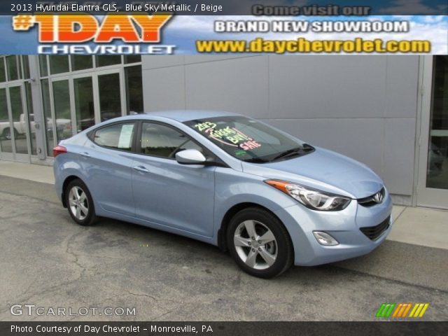2013 Hyundai Elantra GLS in Blue Sky Metallic