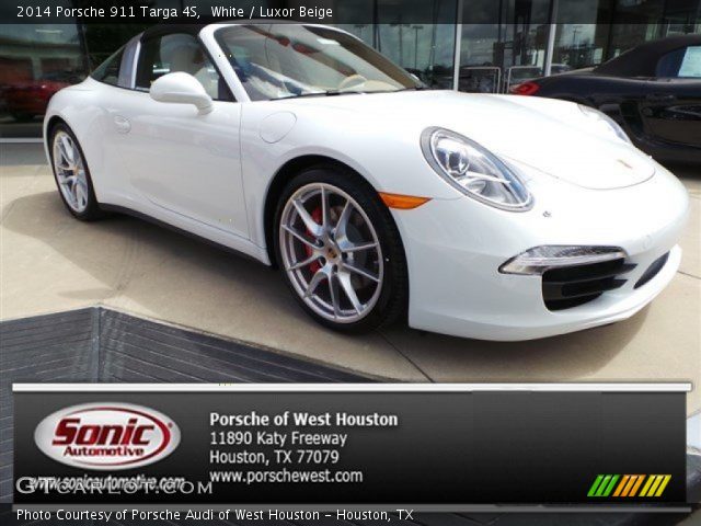 2014 Porsche 911 Targa 4S in White