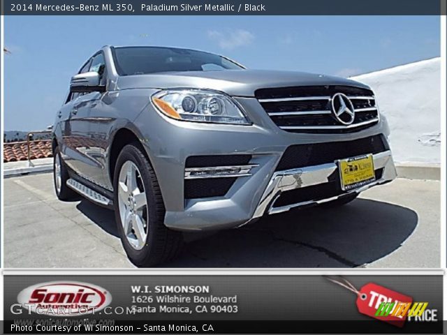 2014 Mercedes-Benz ML 350 in Paladium Silver Metallic