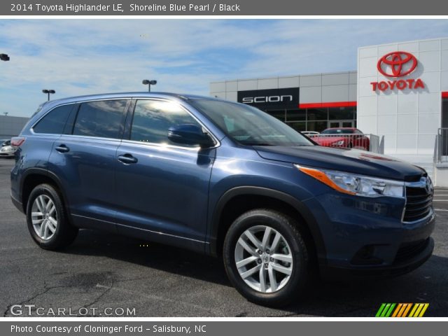 2014 Toyota Highlander LE in Shoreline Blue Pearl