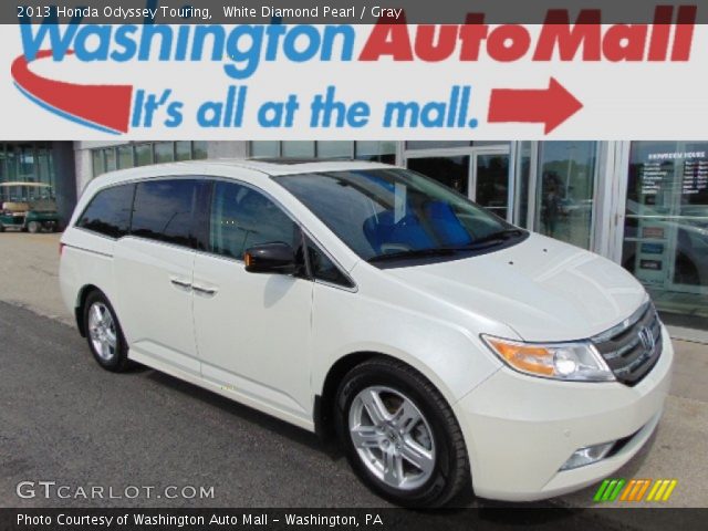 2013 Honda Odyssey Touring in White Diamond Pearl