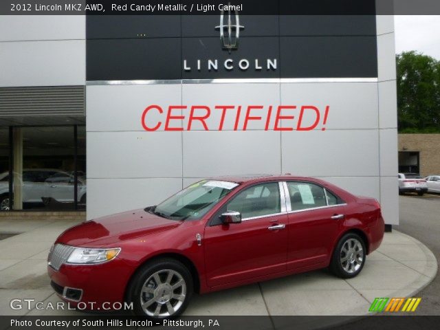 2012 Lincoln MKZ AWD in Red Candy Metallic