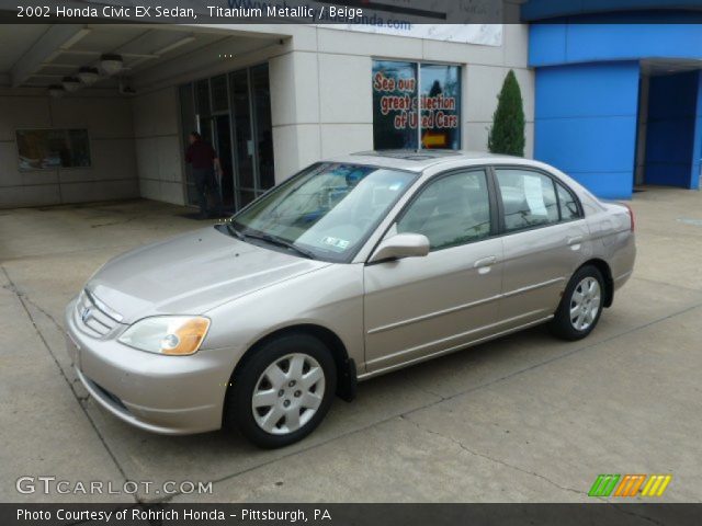2002 Honda Civic EX Sedan in Titanium Metallic