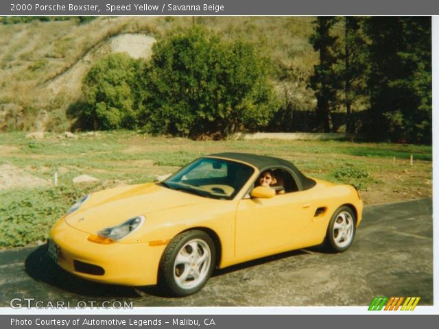 2000 Porsche Boxster  in Speed Yellow
